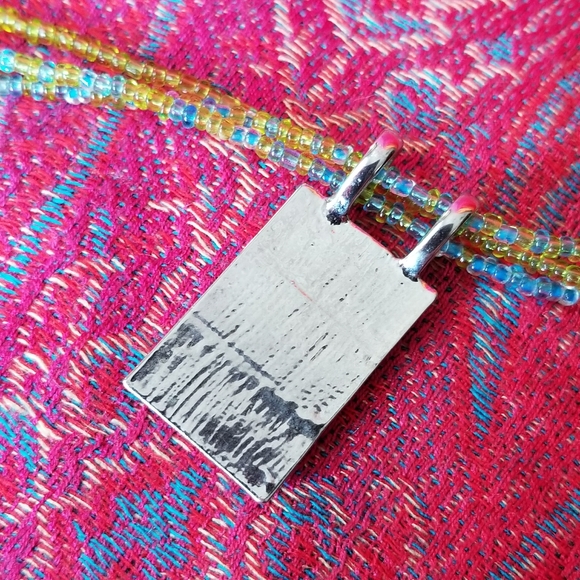 Lia Sophia Summer Sea necklace blue silver green - Picture 13 of 13